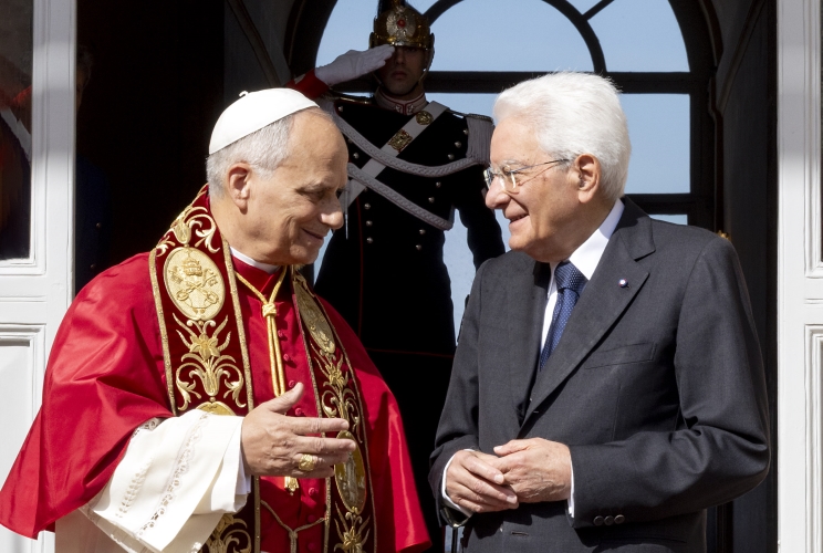 Sergio Mattarella incontra Leone XIV